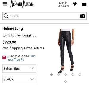 Helmut Lang leather pants.